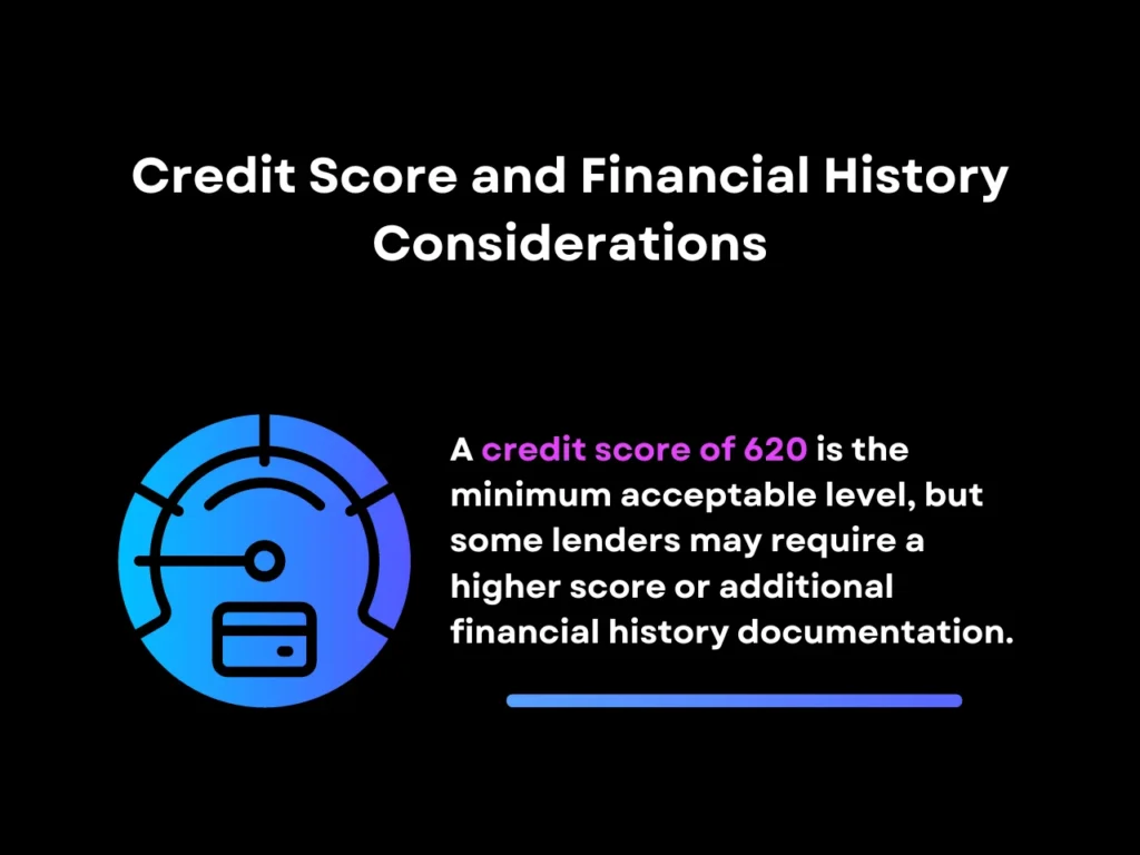 credit score and financial history considerations homepage