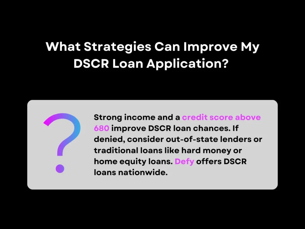 what strategies can improve my DSCR loan application homepage