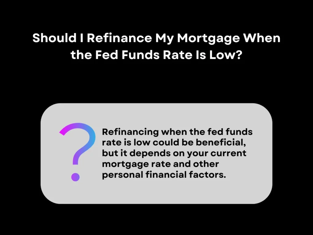 Should I Refinance My Mortgage When the Fed Funds Rate Is Low homepage